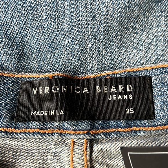 Veronica Beard  High Waist Straight Leg Ankle Jeans In Kystn NWT Size 25 - Picture 7 of 11